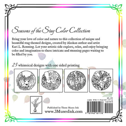 Back cover of Season of the Stag Color book.