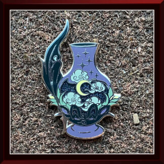 Night Inkwell enamel pin by Three Muses Ink