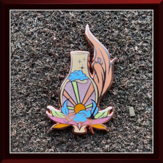 Dawn Inkwell enamel pin by Three Muses Ink