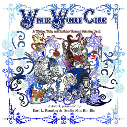 Front cover of the Winter Wonder Color coloring book.
