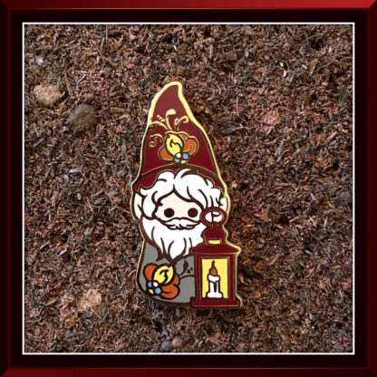 Nisse Lantern enamel pin by Three Muses Ink