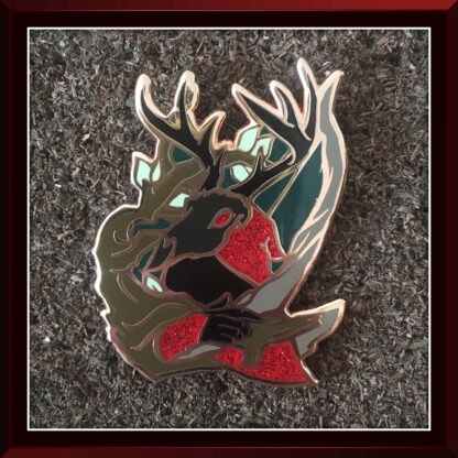 Swallowed by the Forest hard enamel pin by Three Muses Ink.