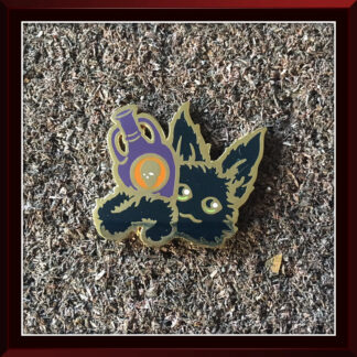 The Muh hard enamel pin by Three Muses Ink.